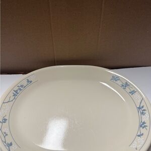 Corelle first of spring. 12 inch platter. Discontinued. Blue foliage.